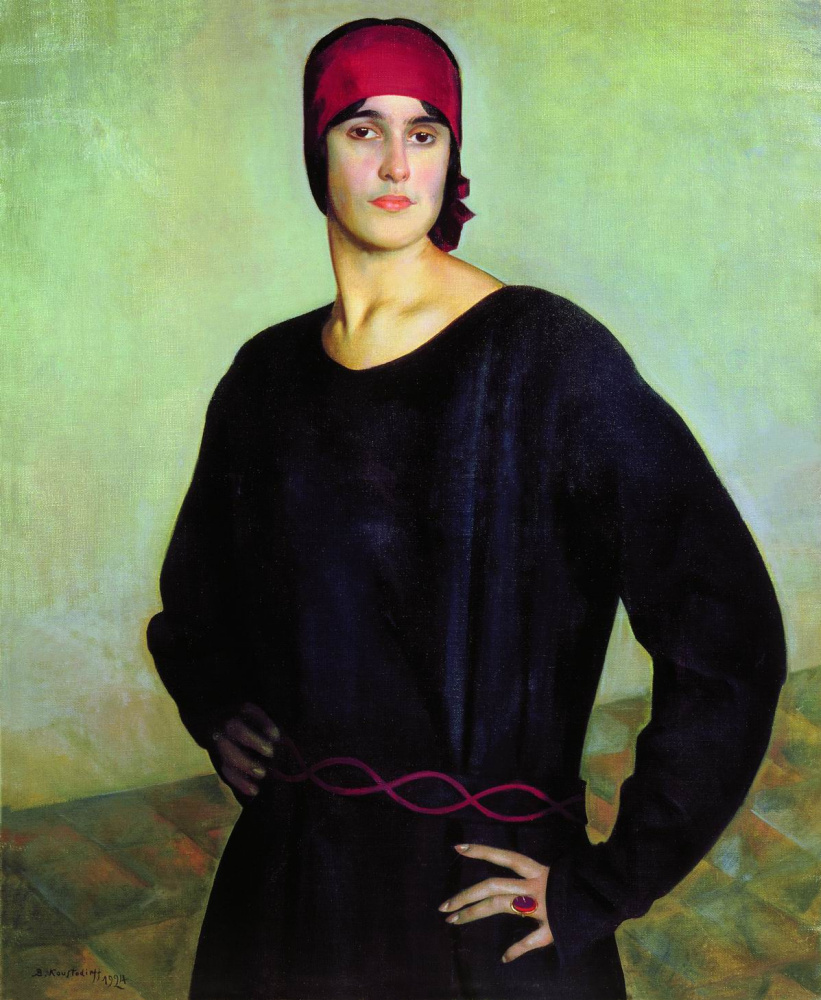 Boris Kustodiev. Portrait of T. N. Chizhova