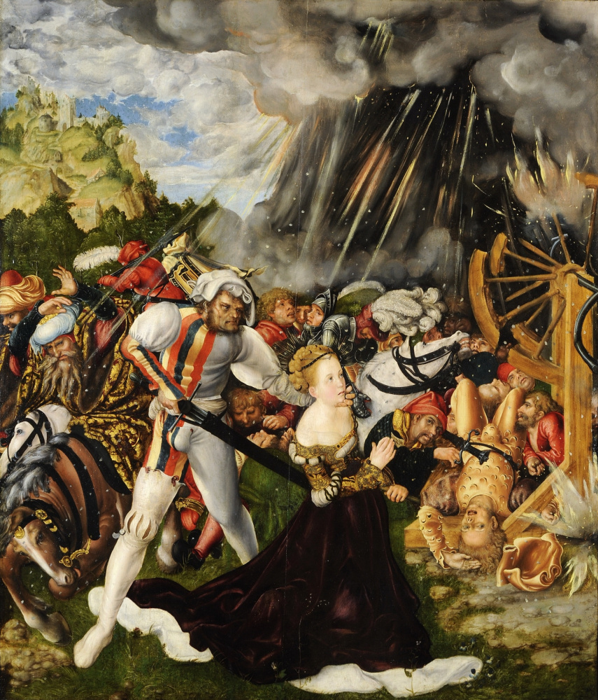 Lucas Cranach the Elder. The martyrdom of Saint Catherine