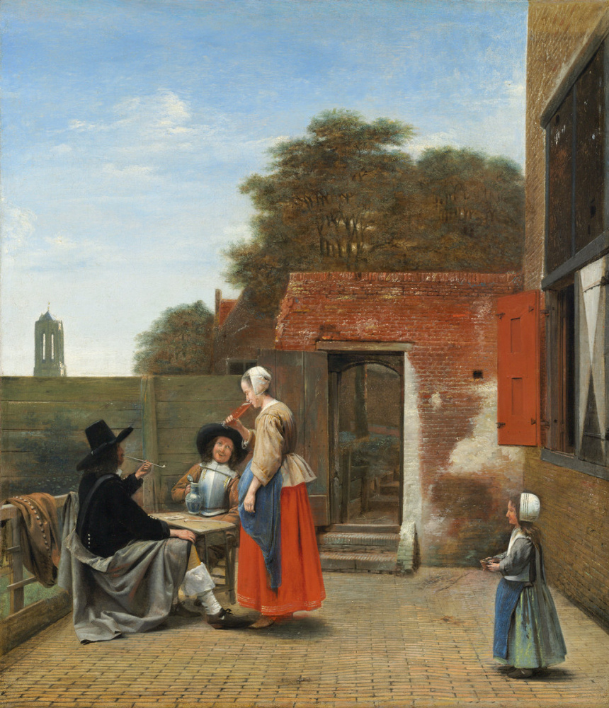 Pieter de Hooch. Dutch court