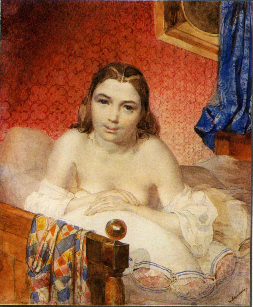 Taras Grigorievich Shevchenko. Mujer en la cama