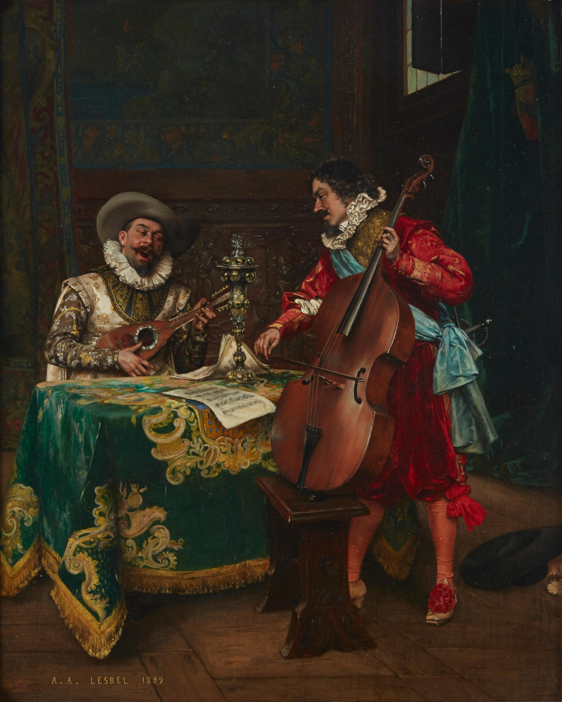Adolphe Alexandre Lesrel. The duet