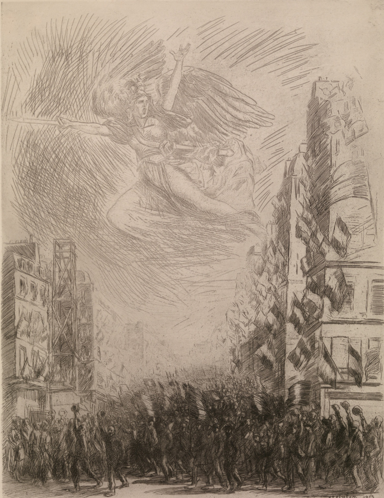 Theophile-Alexander Steinlen. Mobilization, or "Marseillaise"