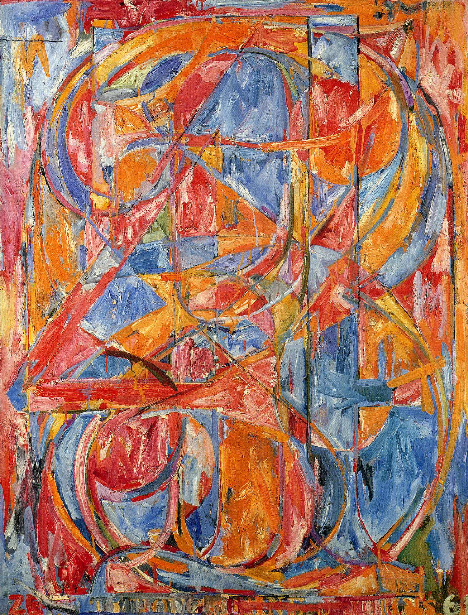 From 0 to 9, 1961, 105×137 cm by Jasper Jones: History, Analysis