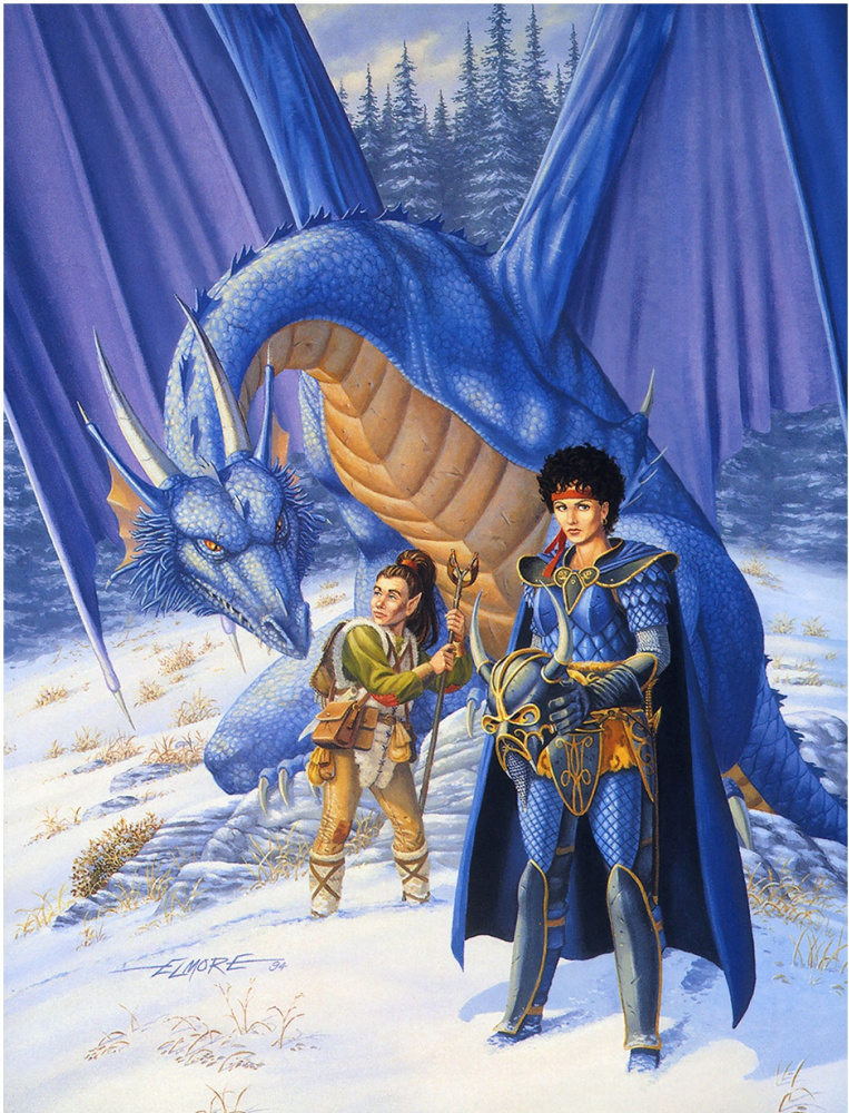 Larry Elmore. Dragons of a winter night