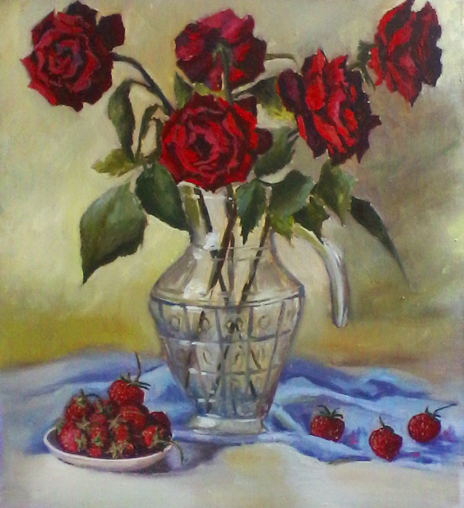 Tizza La Vilia. Red roses