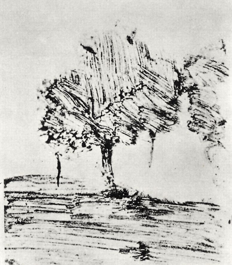 Edgar Degas. Two trees