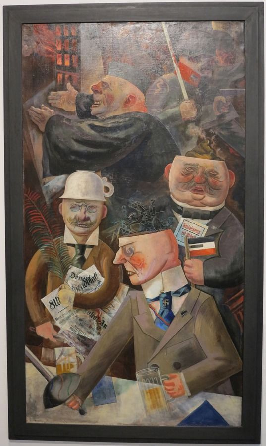 George Grosz. The pillars of society