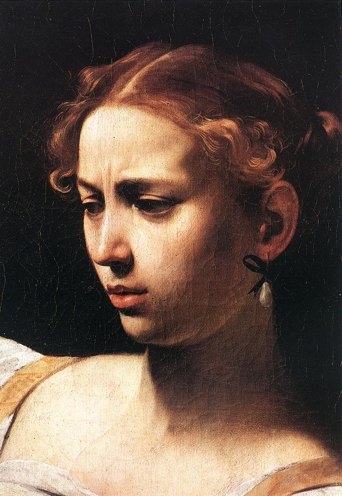Michelangelo Merisi de Caravaggio. Judith slaying Holofernes. Fragment