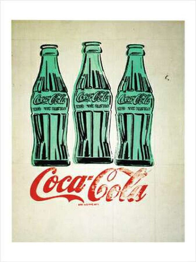 Andy Warhol. Tres botellas de Coca-Cola.
