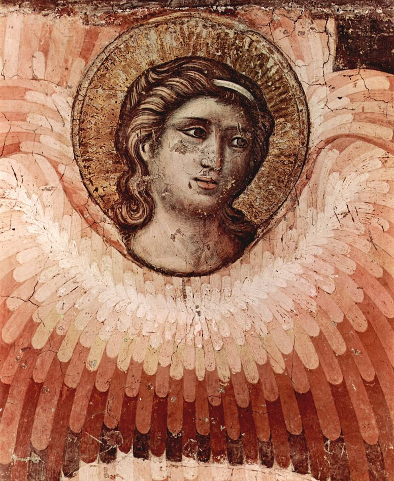 Pietro Cavallini. Last judgment, detail: angel