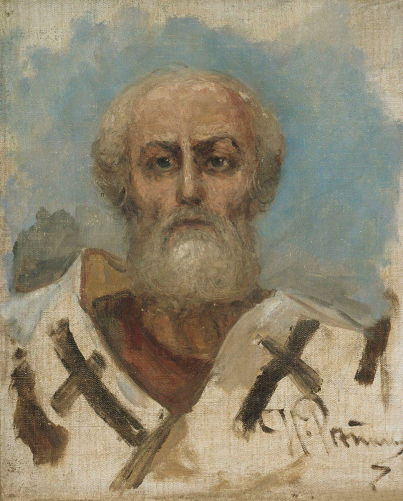 Ilya Efimovich Repin. St. Nicholas. Sketch