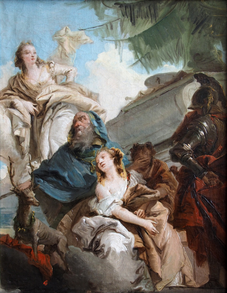 Giovanni Battista Tiepolo. Жертвоприношение Ифигении