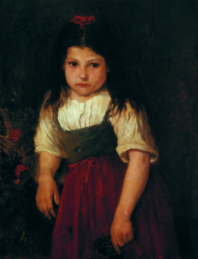 Mihály Munkácsy. Portrait d'une petite fille