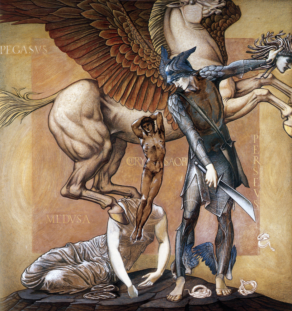 Edward Coley Burne-Jones. Perseus. Death of Medusa