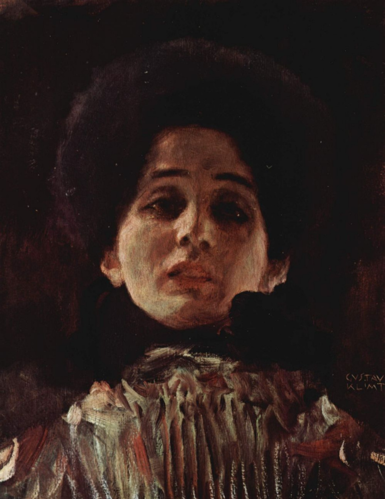 Густав Климт. Женский портрет анфас