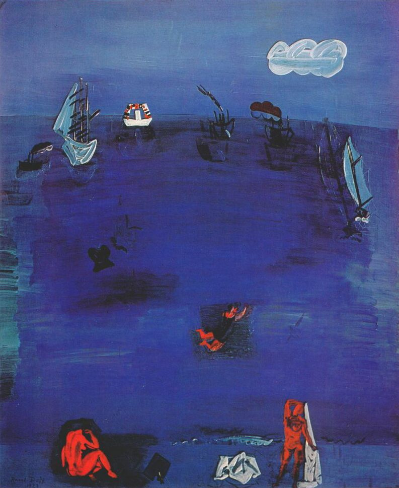 Raoul Dufy. The Mediterranean sea