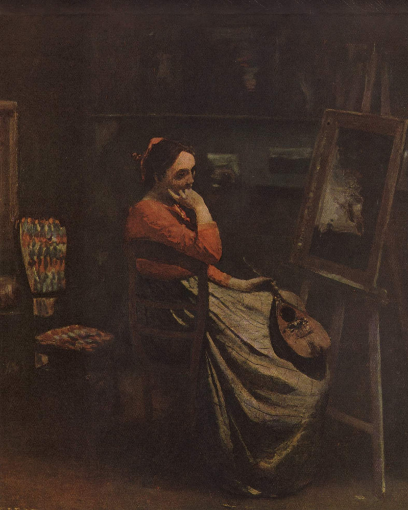 Camille Corot. Artist's atelier