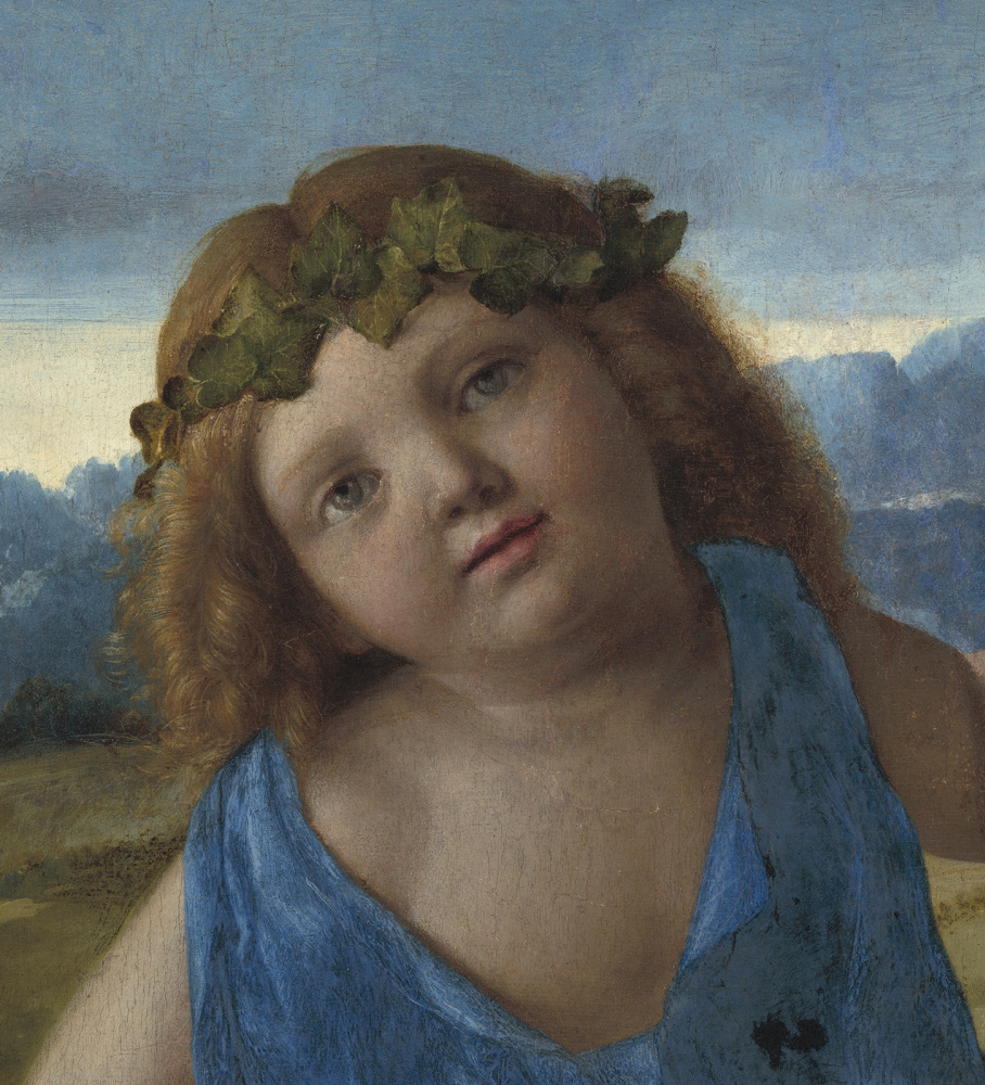 Giovanni Bellini. Young Bacchus. Fragment