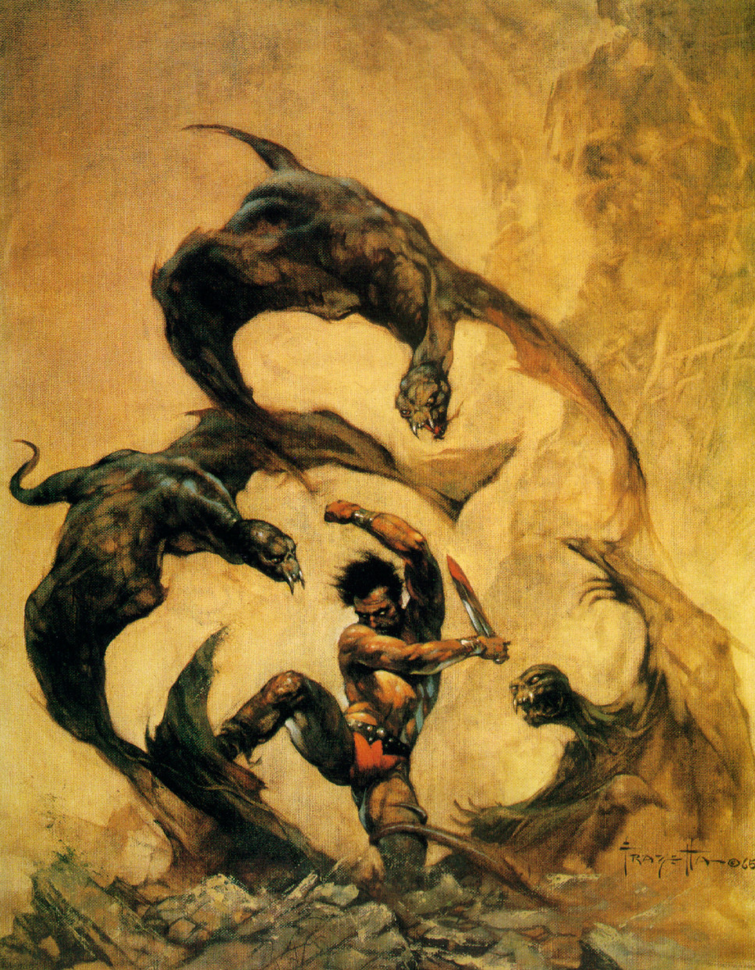 Winged terror by Frank Frazetta: History, Analysis & Facts | Arthive