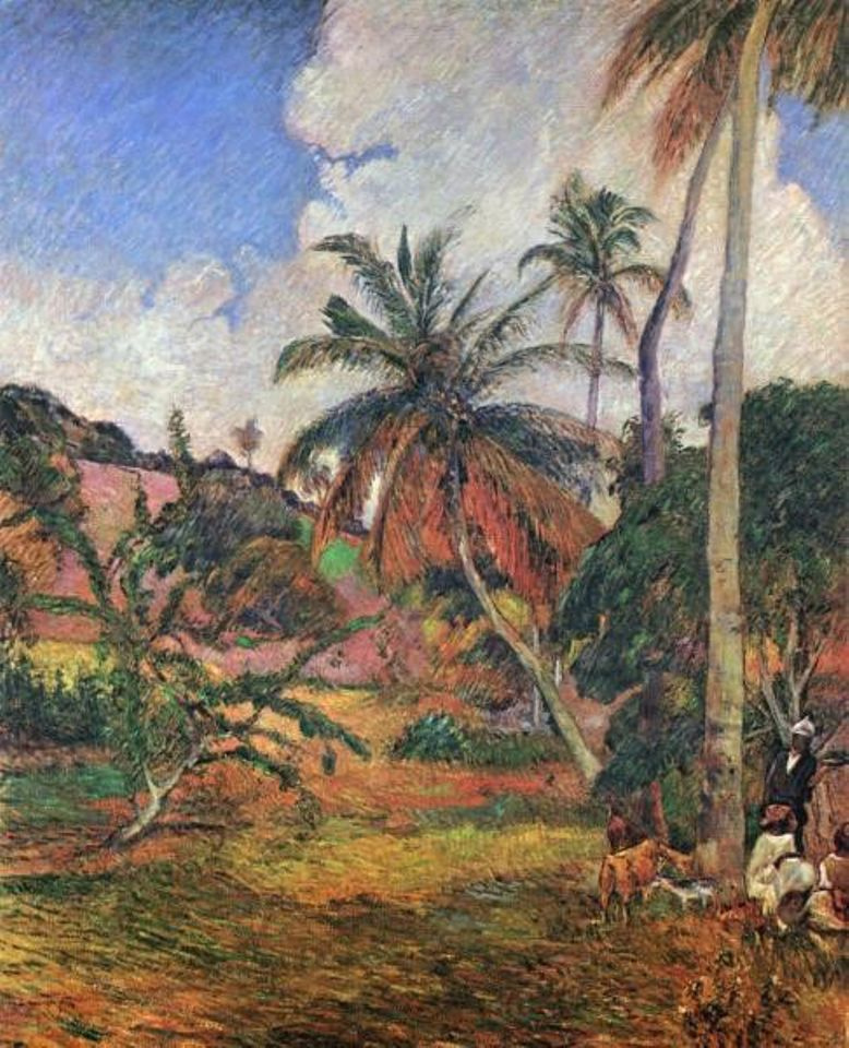 Paul Gauguin. Gorlanova and palm trees in Martinique