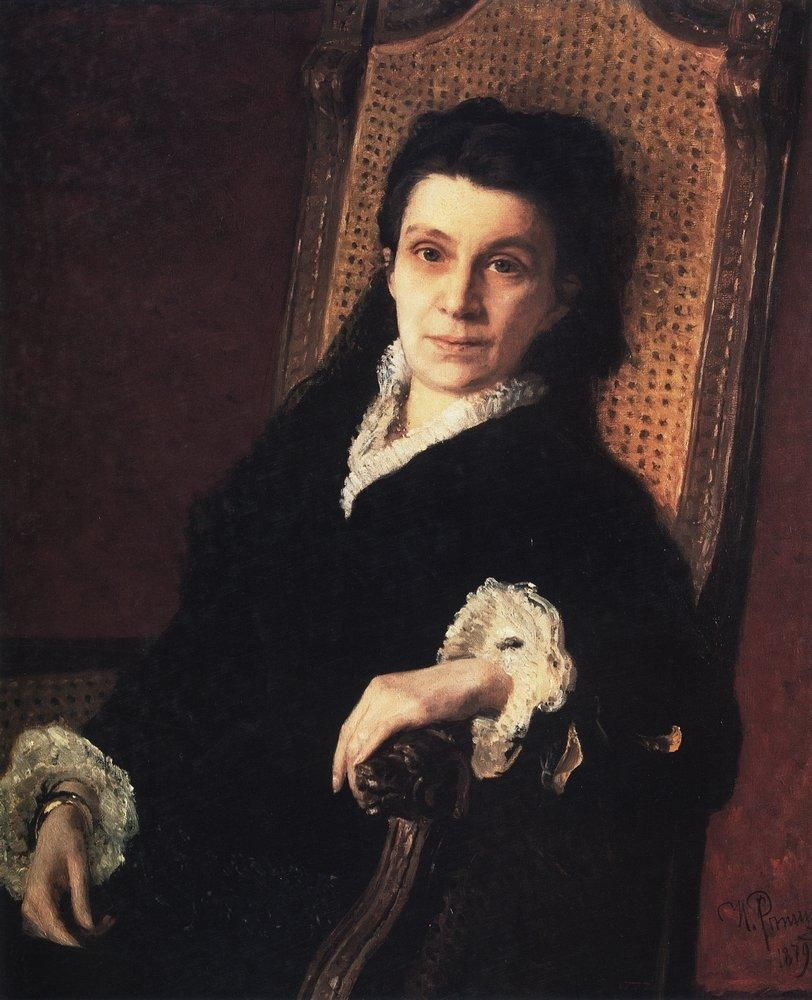 Ilya Efimovich Repin. A portrait of social activist P. S. Stasova, wife of D. V. Stasov