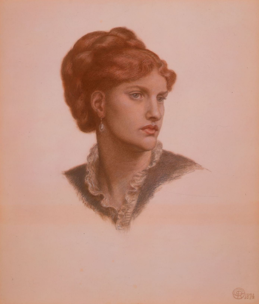 Dante Gabriel Rossetti. Portrait Of Fanny Carnforth