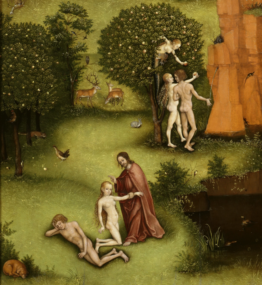 Lucas Cranach Senior Germany 1472 - 1553. Altar. The Last Judgment (according to Jerome Bosch))) left panel Paradise Picture gallery of old masters, Berlin detail