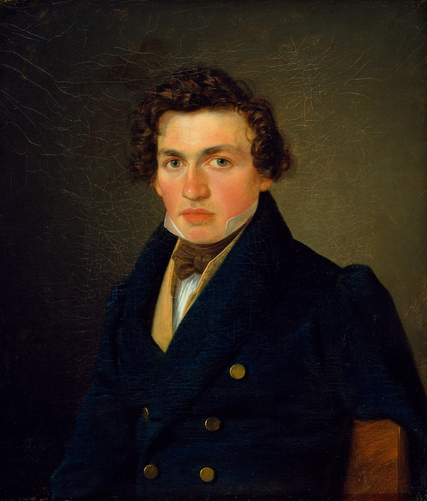 Wilhelm Bendz. Portrait of a young man