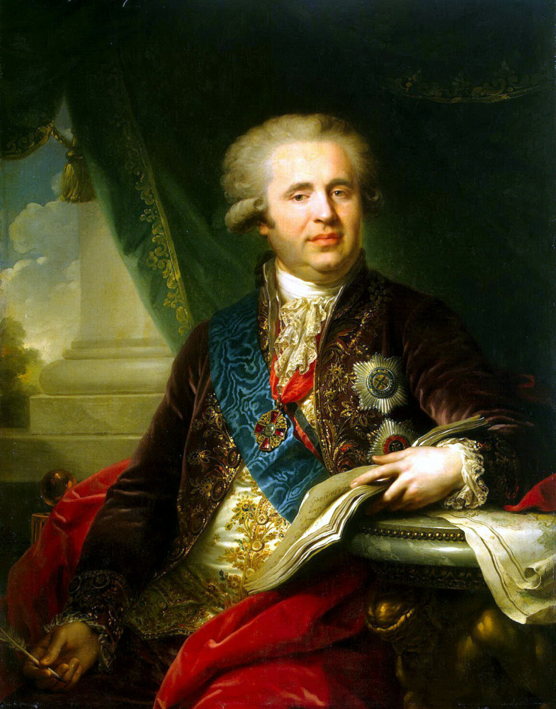 Johann Baptist Lumpy (older). Portrait of Prince Bezborodko