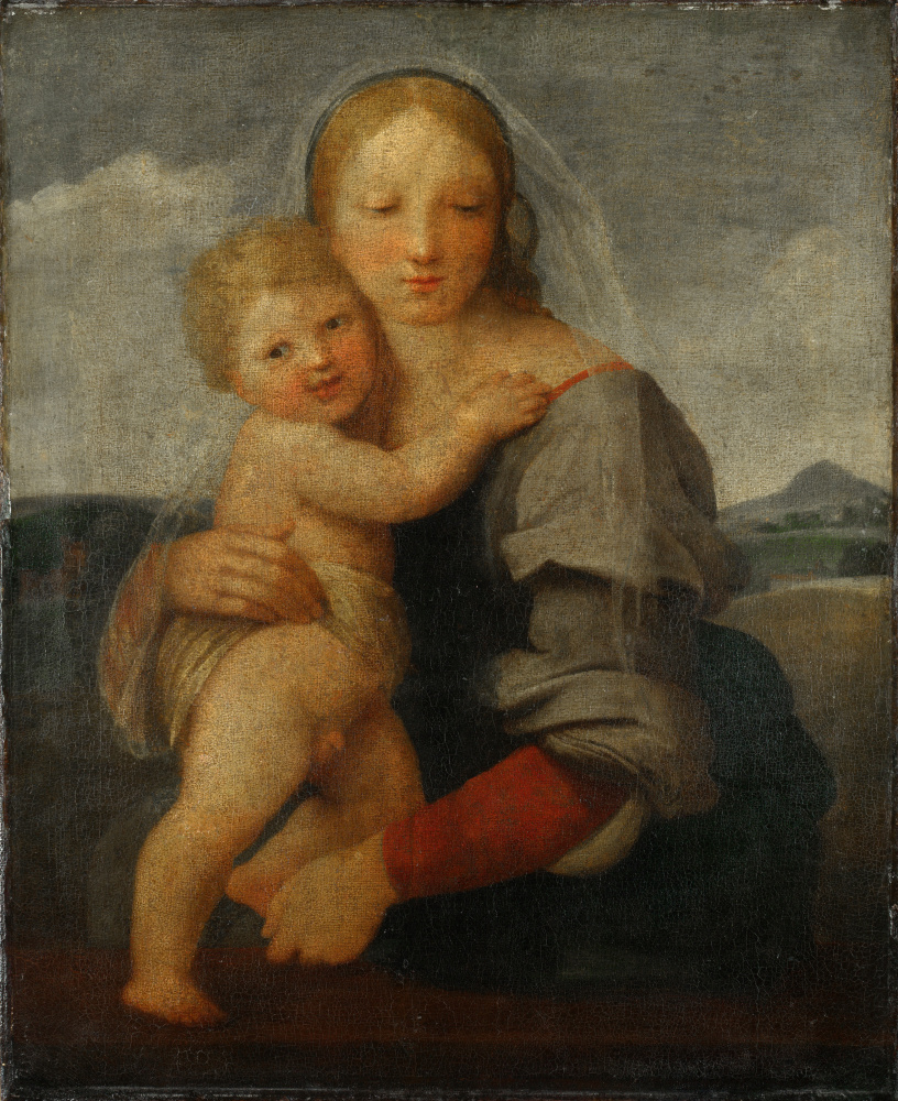 Raphael Sanzio. The Mackintosh Madonna (Madonna with a tower)