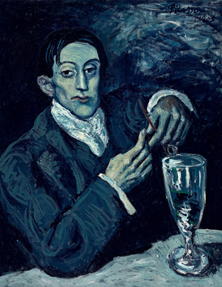 Pablo Picasso. Porträt von Angel Fernandez de Soto