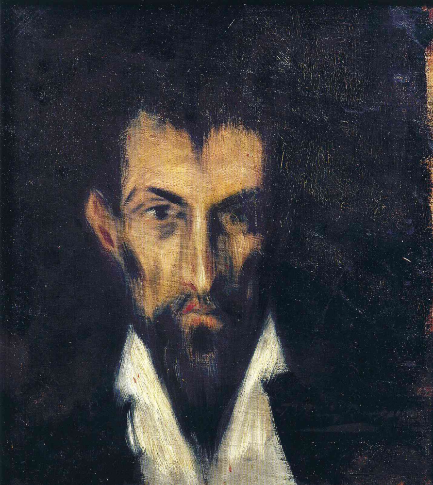 Pablo Picasso. Portrait of the stranger in the style of El Greco