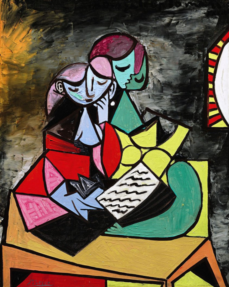 Pablo Picasso. Two characters (Reading)
