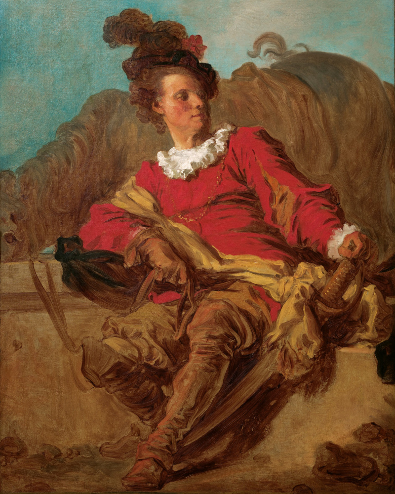 Jean Honore Fragonard. Cavalier alla fontana