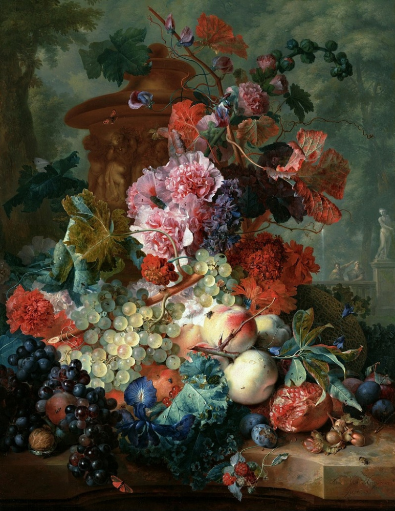 Jan van Huysum. Fruits and flowers