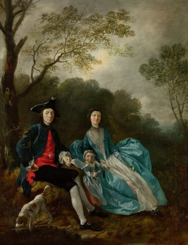 Thomas Gainsborough. Self-portrait with wife Margaret and eldest daughter Mary