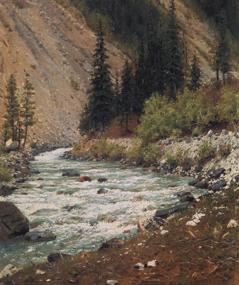 Vasily Vereshchagin. Mountain stream in Kashmir