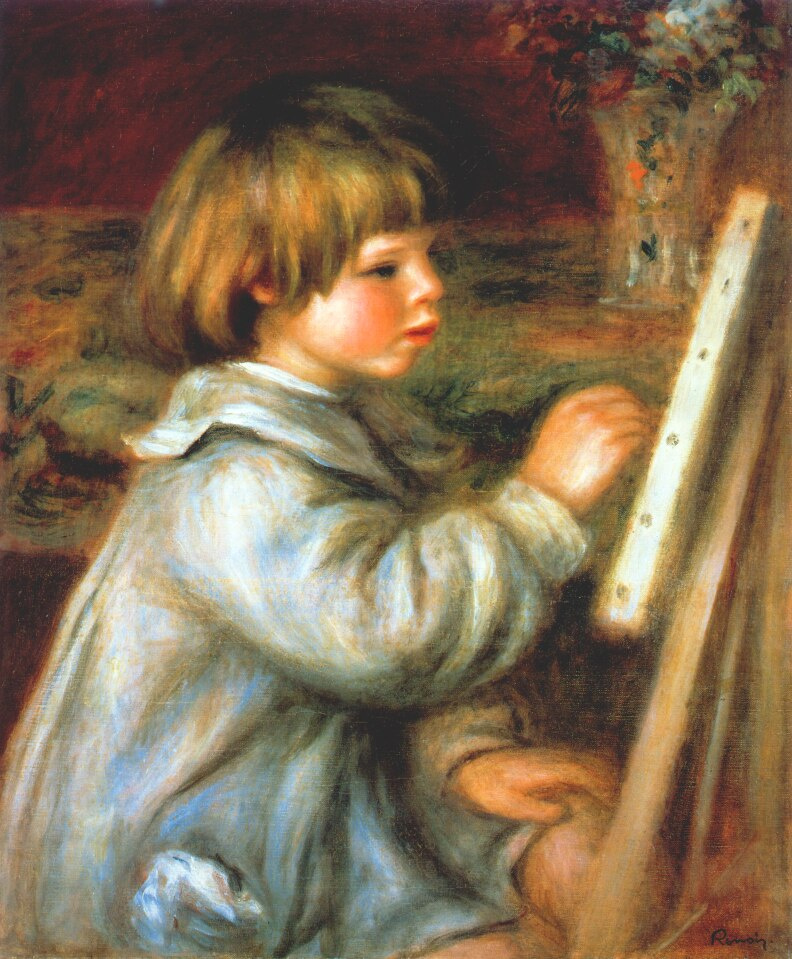 Pierre-Auguste Renoir. Claude draws