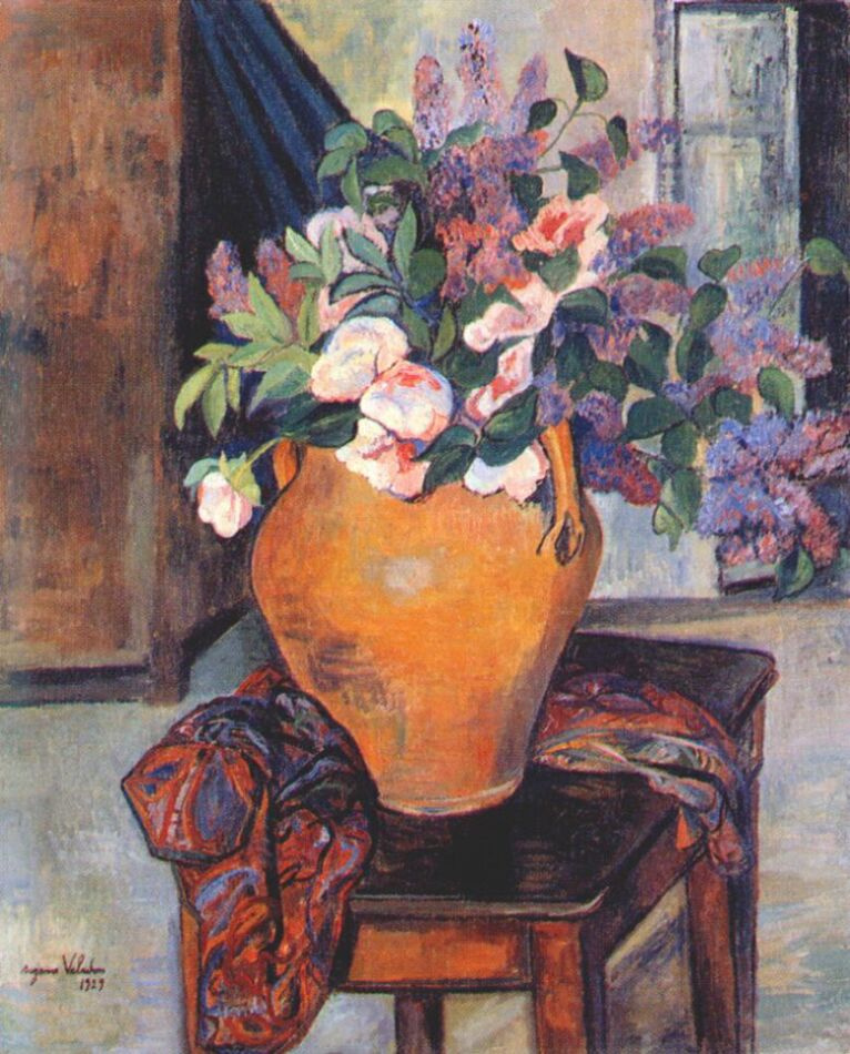 Suzanne Valadon. Peonies and lilacs