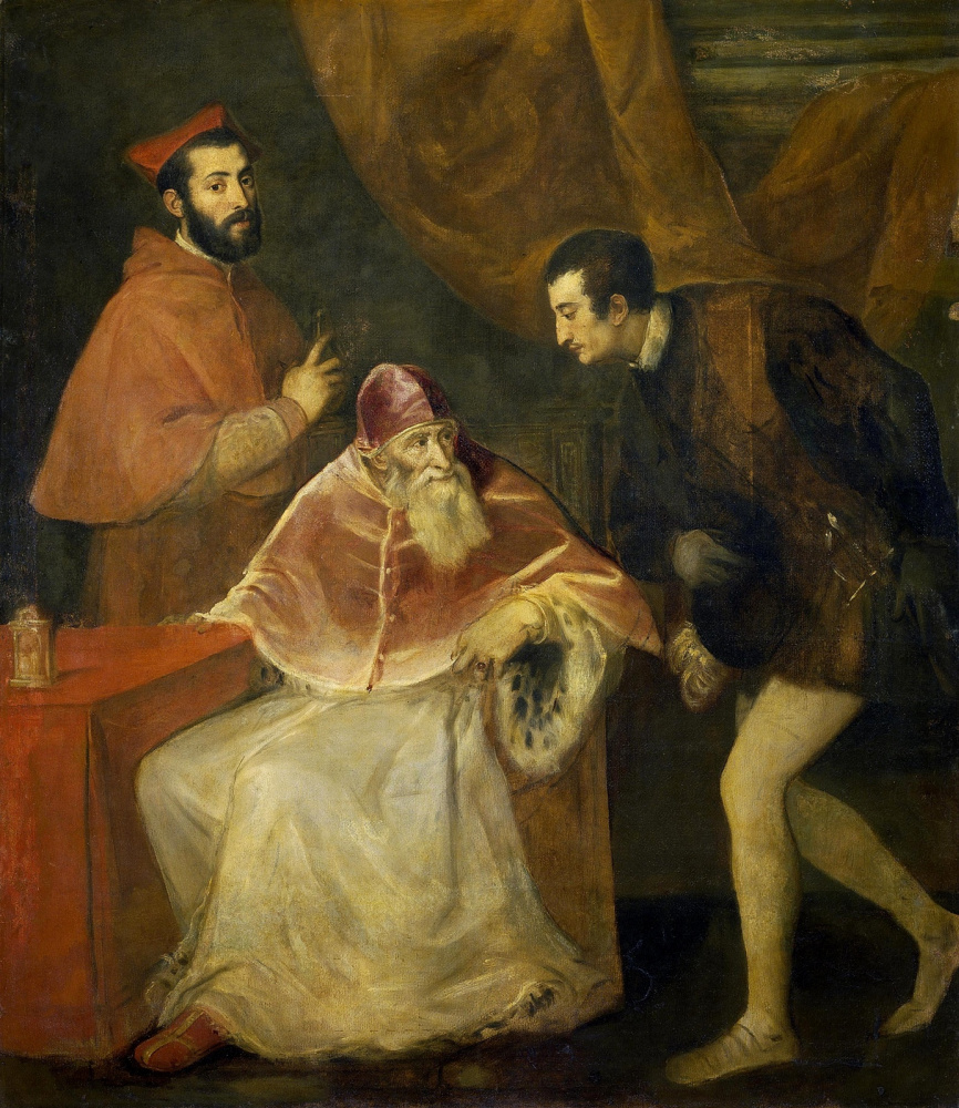 Тициан Вечеллио. Портрет Павла III и его внуков