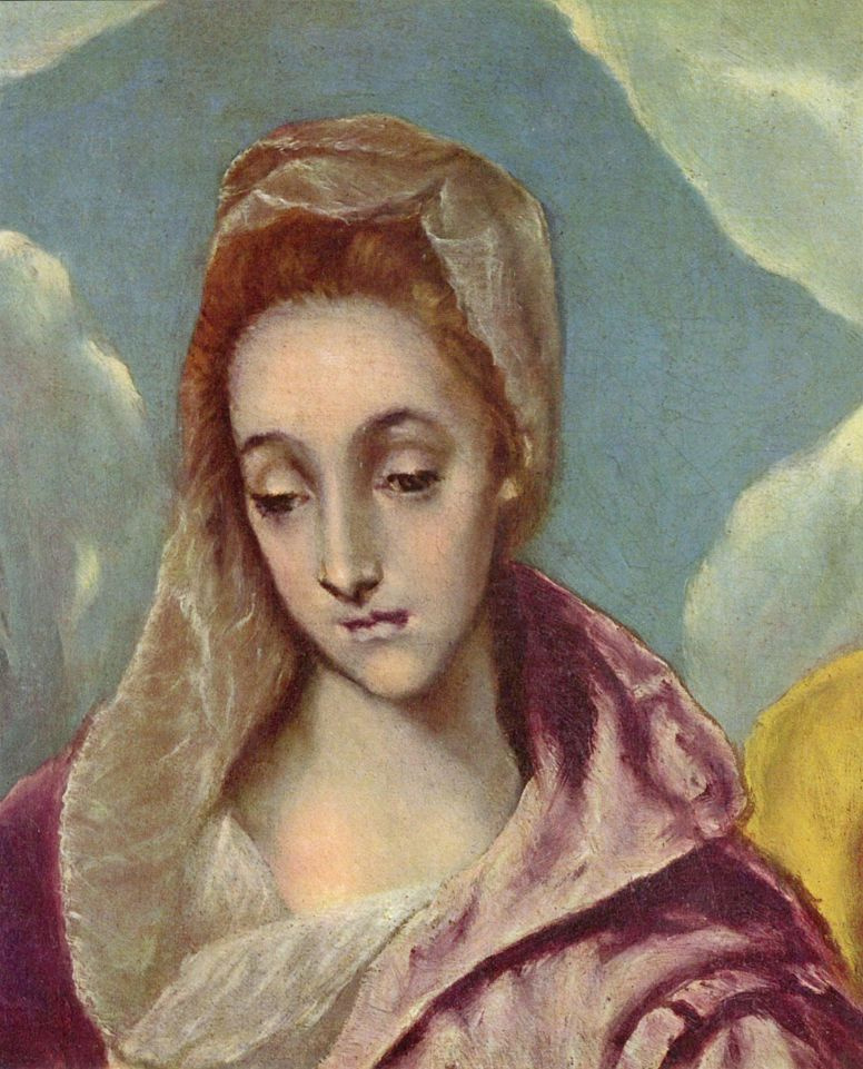 Domenico Theotokopoulos (El Greco). Holy family with Saint Anne (detail)