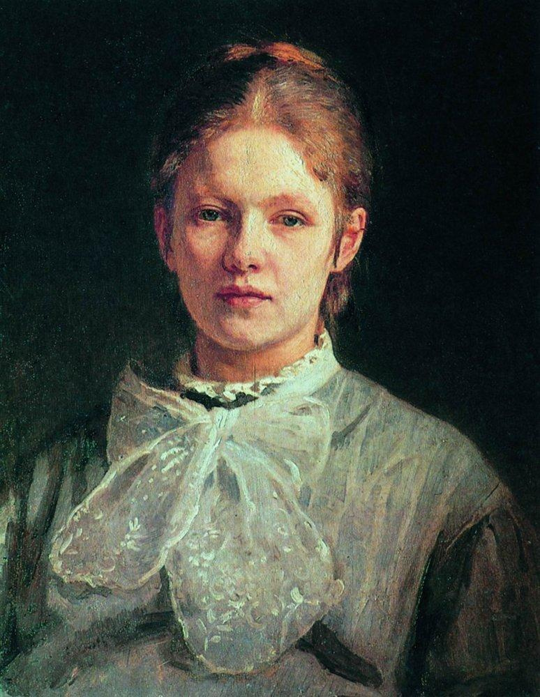 Ilya Efimovich Repin. Portrait of S. A. Repina, nee Shevtsova