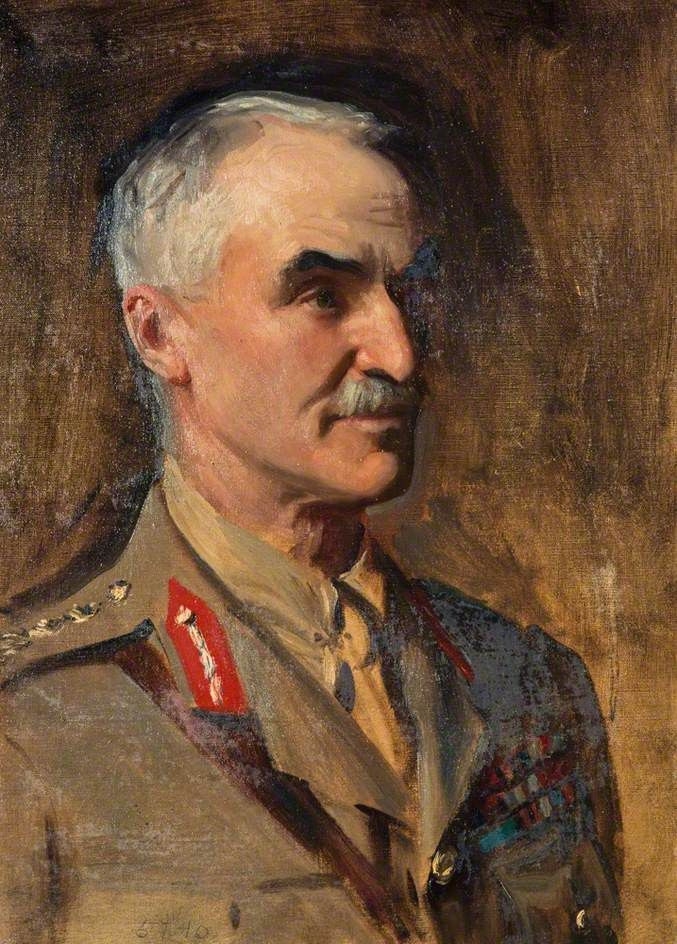 John Singer Sargent. Portrait of General Henry Sinclair, Baron Horne (study for the portrait of the officers of the First world war)