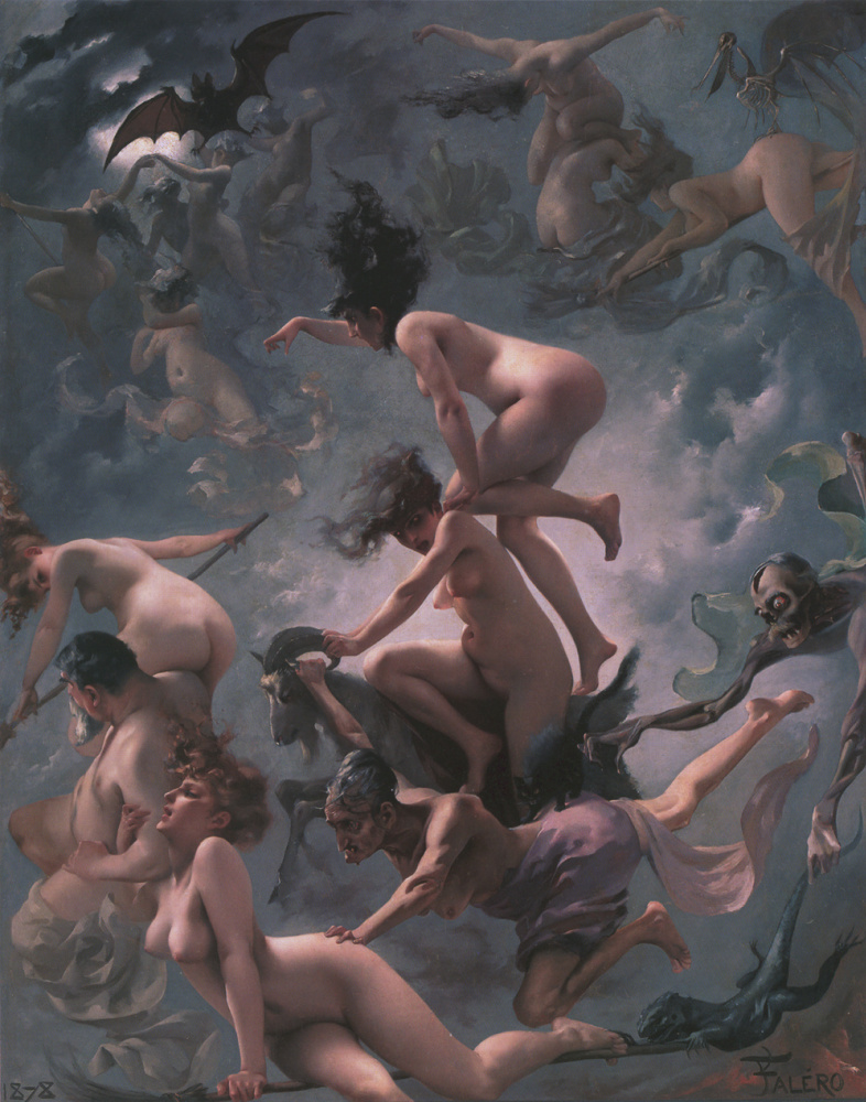 Luis Ricardo Phalero. Witches in transit on the Sabbath