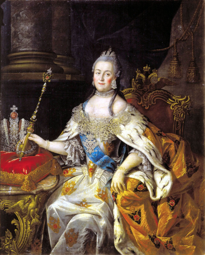 Alexey Antropov. Portrait of Empress Catherine II