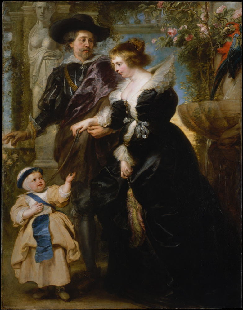 Peter Paul Rubens. Self-portrait with his wife Elena and son Forman