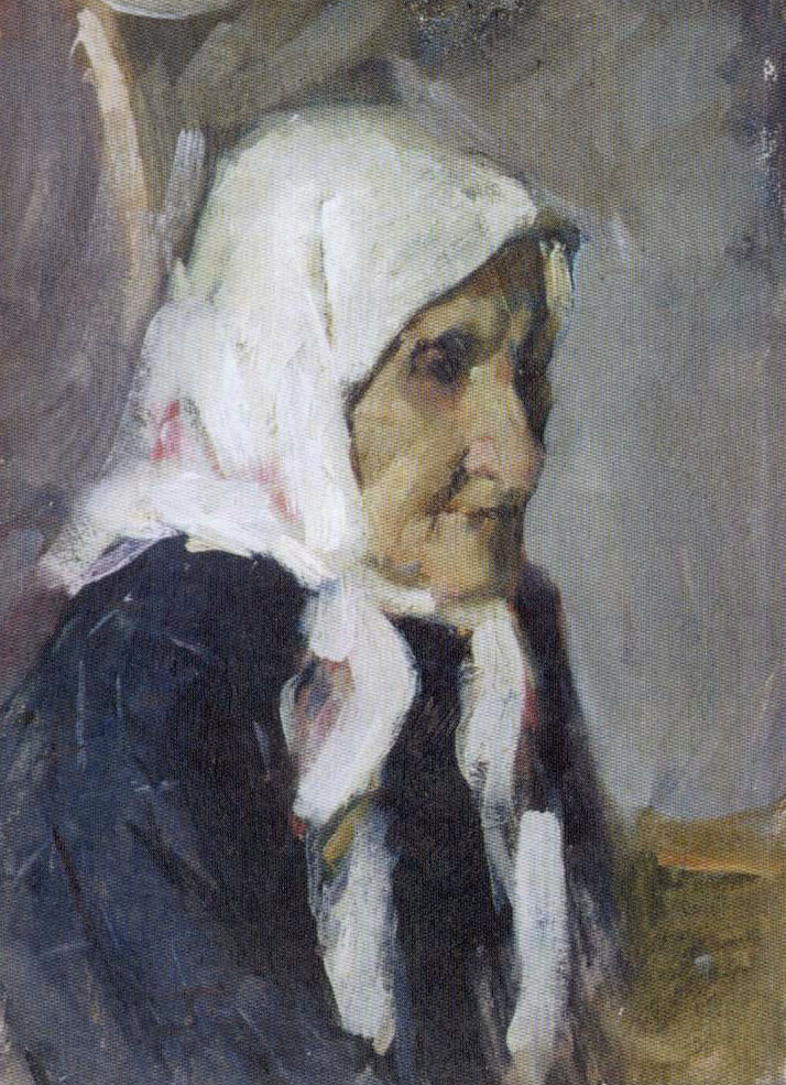 Yury Nikolaevich Volkov. Retrato de Paraskovya Vasilyevna, abuelas de los artistas.
