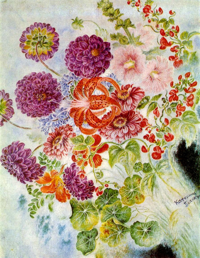 Kateryna Vasylivna Bilokur. Flowers