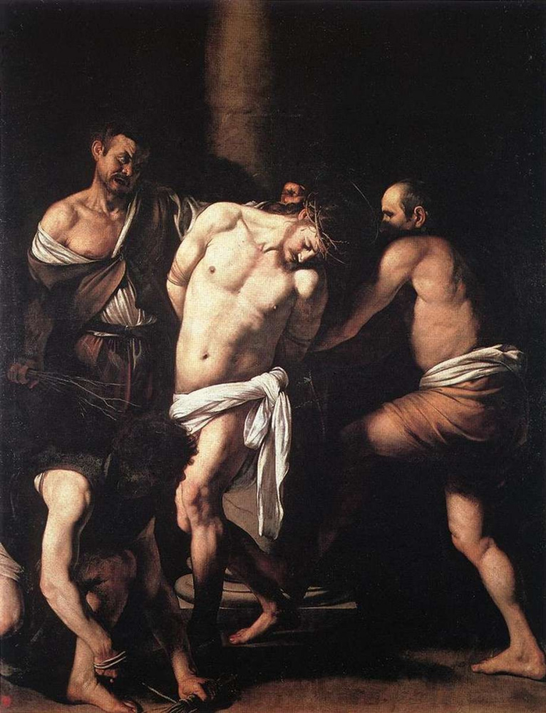 Микеланджело Меризи де Караваджо. Бичевание Христа