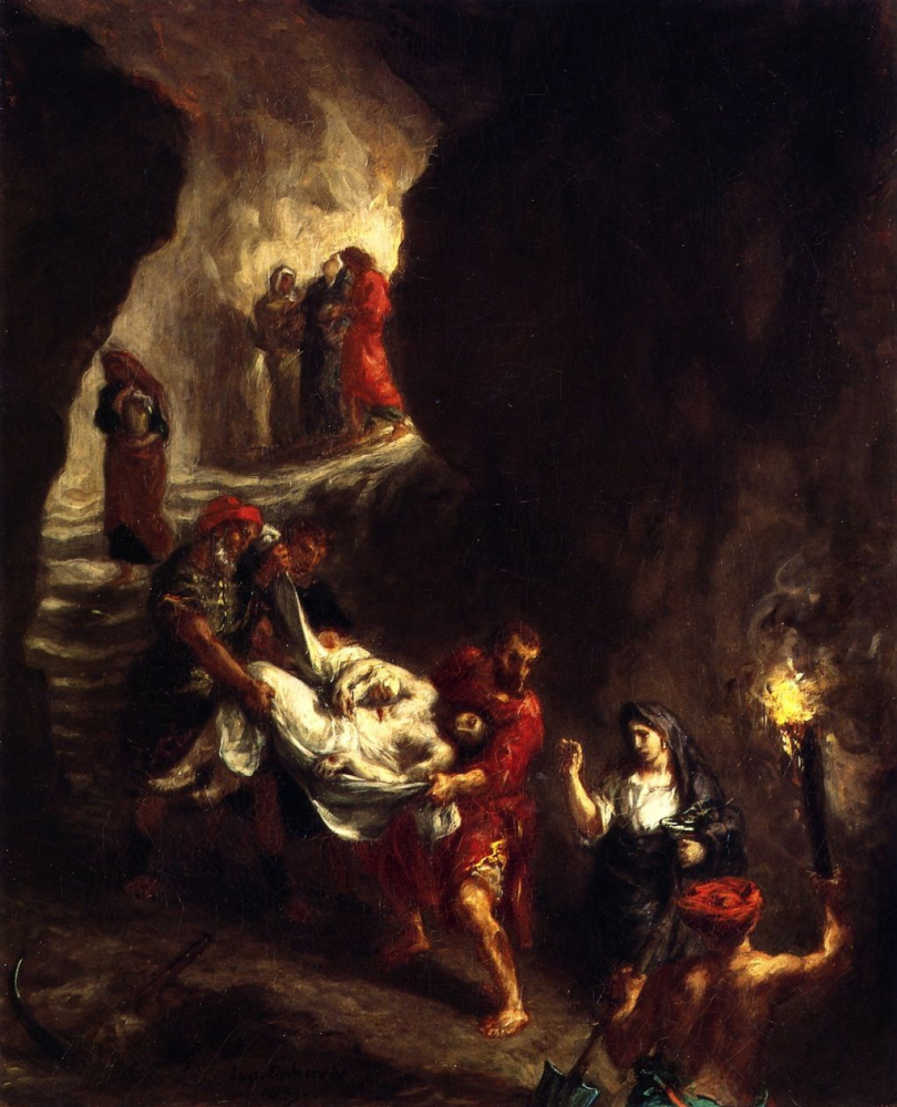 Eugene Delacroix. Entierro de cristo